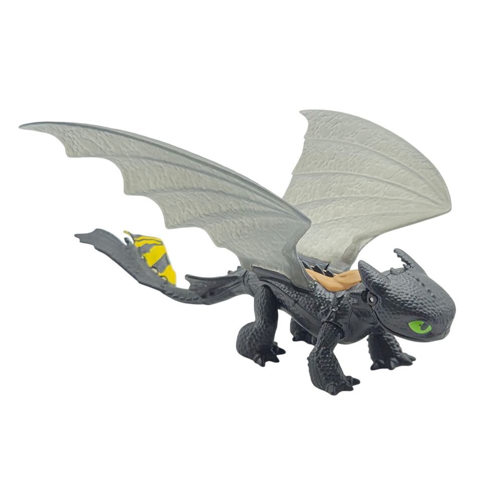 2014 DreamWorks Toothless Dragon Figure Spin Master 66599 Transparent Wings